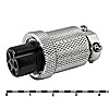 GX18M-5A розетка на кабель 5pin M18