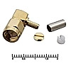 SMA-LC174P штекер угл. RG174 обжим