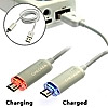 Шнур USB to MicroUSB Red/Blue LED cheker