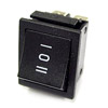 RK1-01 2X3 B/B'I,0,II' черный ON-OFF-ON RS203