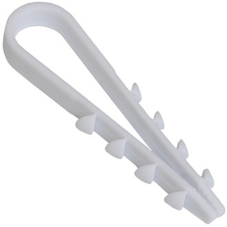 ДХ 19–25 (бел) (100шт) Фиксатор д/кабеля