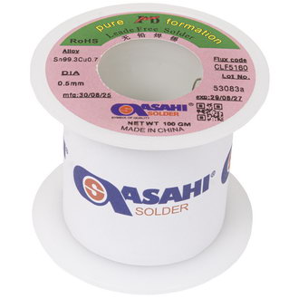 Sn99.3/CU0.7 d0.5mm 100g ASAHI