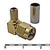SMA-LC58P штекер обжим RG-58 gold угловой