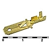 DJ611-6.3A клемма ножевая 6.3мм 0.8мм2