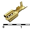 DJ622-D4.8A клемма ножевая 4.8мм 0.8мм2