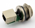 33000000-12 RJ45 розетка на панель металл