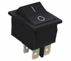 RK1-03 2X1 B/B'0-' черный ON-OFF (JS608)