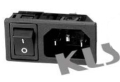KLS1-AS-303-3 (AS-216) евровилка+выключатель