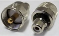 переход штекер UHF - гнездо RCA CH-7522