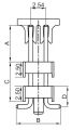 PLHD-08S SMD шаг2.54 (A5.8 B7.4 C6.5 D3.81)