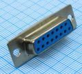 DB-15F розетка цанговая синяя CONNFLY