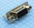 DPS-9F Z+H розетка с креплением черн. CONNFLY