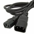 Шнур ПВС-АП 3*0,75 C13С14, черный, 1,8 м
