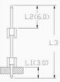PLH-40 (1х40) шаг 2.54мм 3х6х19мм KLS