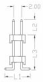 PLHD2-10S SMD (2х5) шаг2.0 (6.5x4.0x10.0) KLS