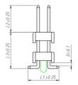 PLLHD1.27-40S SMD шаг1.27 (5.5х3.0х6.7мм) KLS