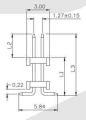 PLHD1.27-30S SMD шаг1.27 (15.44х3.3х18.74)KLS