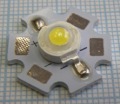 LED 3W на плате красный