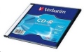 Оптический диск CD-R VERBATIM 700Мб slim case