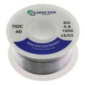 Припой Sn40/Pb60 без флюса d0.8 100г.