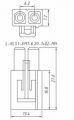L-KLS1-XM1-6.20-1x02-MH розет. б/конт шаг6.20