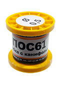Припой ПОС61 тр 0.5мм катушка 100г, (20-21г)