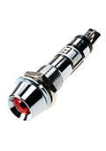 L-701R-12V, с держателем красный 12В резьба