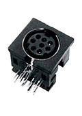 L-KLS1-285A-04-B, разъем MiniDIN гнездо на пл