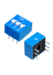 KLS7-DS-03, DIP переключатель 3 поз шаг 2.54м