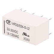 HFD2/024-M-L2-D, Реле, 24 VDC, 250 V , 3A HO