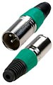 1-503 GR разъем XLR 3P шт. металл зел.