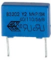 0.22мкф 1000VDC/350VAC PP 20% Y2 Epcos