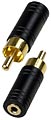 2-196G, Переход RCA шт - 2.5мм гн моно пл