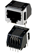 5555153-1, 8P8C розетка RJ45 Cat.3 позолота