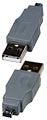 6-093, Переход USB A шт - mini B 4Pin шт Т