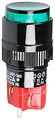 D16LAR1-1ABKG, кнопка с фикс.250В 5А LED 24В