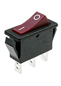 R425-BRBT-G, ON-ON 250В 16A красный