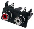 RS-211-03, RCA JACK 2 разъема на плату (гориз