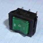IRS-203-1B6-G/B ON-OFF-ON зел. с подсв. Jie