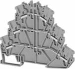 PYK2,5-3F (серый), Клеммник 3-х ярусный пруж.