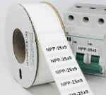 Маркиров. наклейка NPP-25х09-W бел. (3000шт)