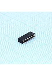 DS1026-01-1x6S8BV, гнездо на плату 1ряд шаг2м