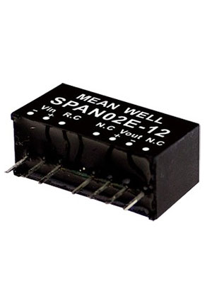 SPAN02E-03, DC-DC 1.7Вт вх 4.5-9В вых 3.3В/50