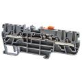 PYK2,5CCA (серый), Клеммник пруж.4-х выв
