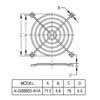 K-G08B05-4HA решетка 80x80 JAM (SM7240C)